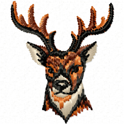 Gazelle Embroidery Design 1